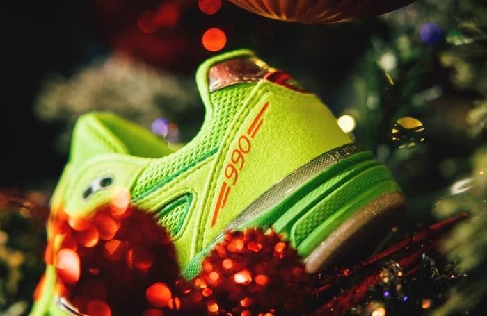 Kids Get Access to These Grinch inspired DTLR x New Balance 990v4